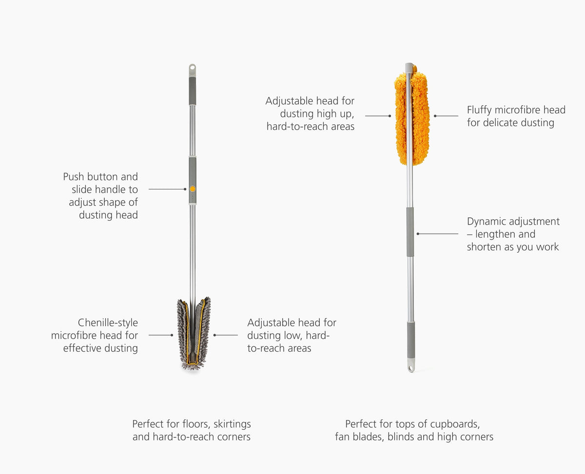 Adjustable High Zone & Floor Duster Set