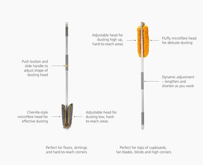 Adjustable High Zone & Floor Duster Set