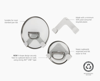 Set of 3 Pan Lid Holders