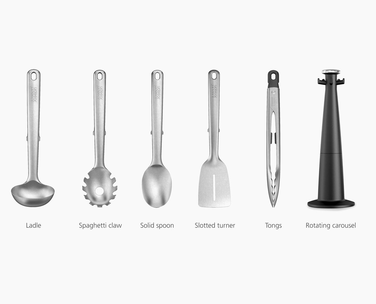 Excel 5-Piece Utensil Carousel Set